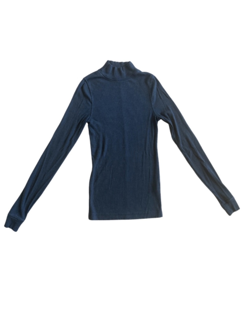 PRANA - Long Sleeve Turtleneck - Blue - Womens XS
